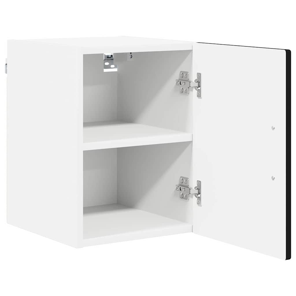 vidaXL Wall Cabinet PORTO 2 pcs Black 30 x 31 x 40 cm Engineered Wood
