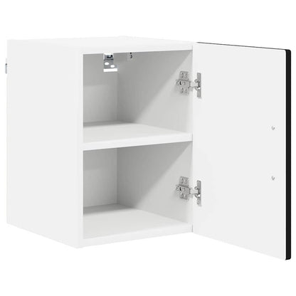 vidaXL Wall Cabinet PORTO 2 pcs Black 30 x 31 x 40 cm Engineered Wood
