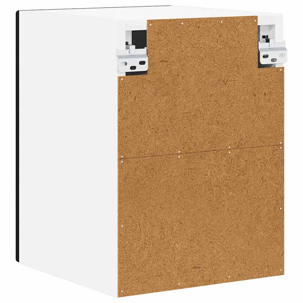 vidaXL Wall Cabinet PORTO 2 pcs Black 30 x 31 x 40 cm Engineered Wood
