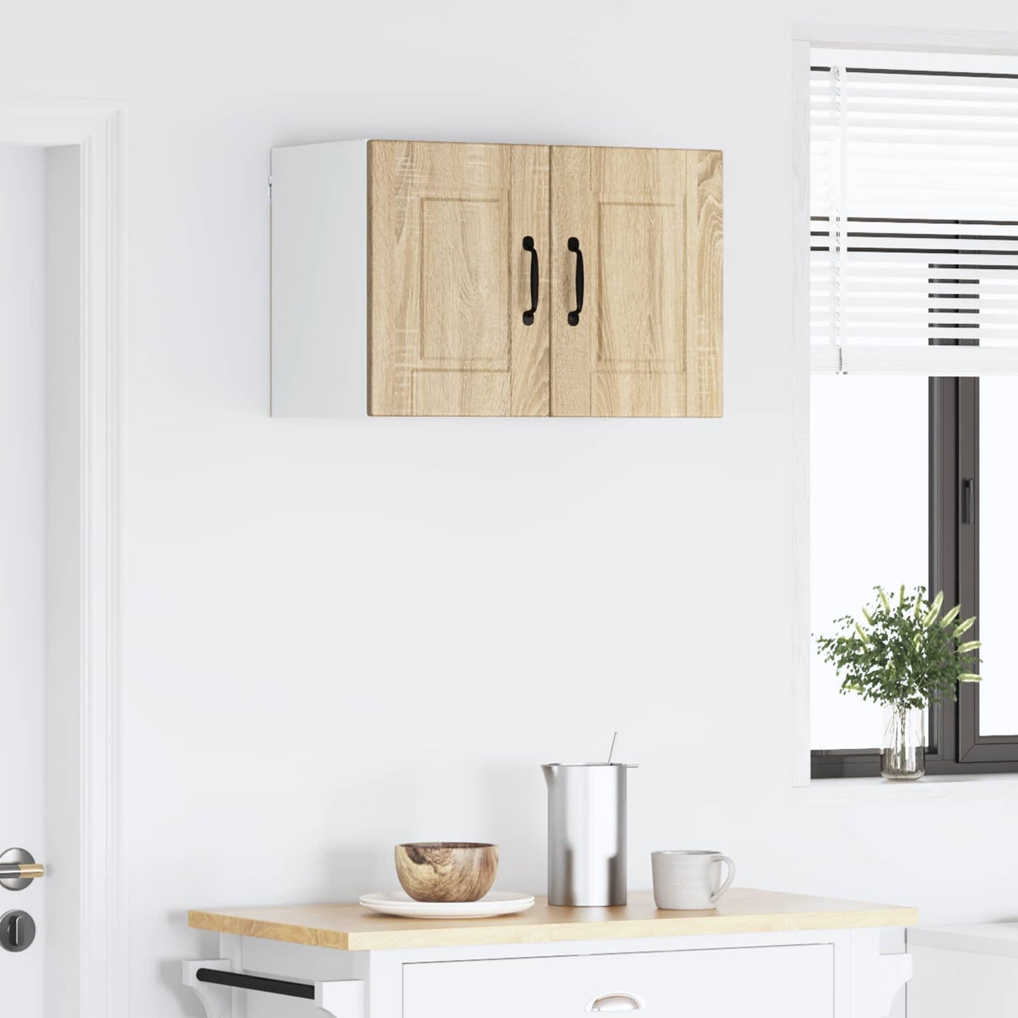 vidaXL Wall Cabinet PORTO 2 pcs Sonoma Oak 30 x 31 x 40 cm