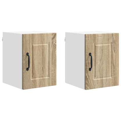 vidaXL Wall Cabinet PORTO 2 pcs Sonoma Oak 30 x 31 x 40 cm