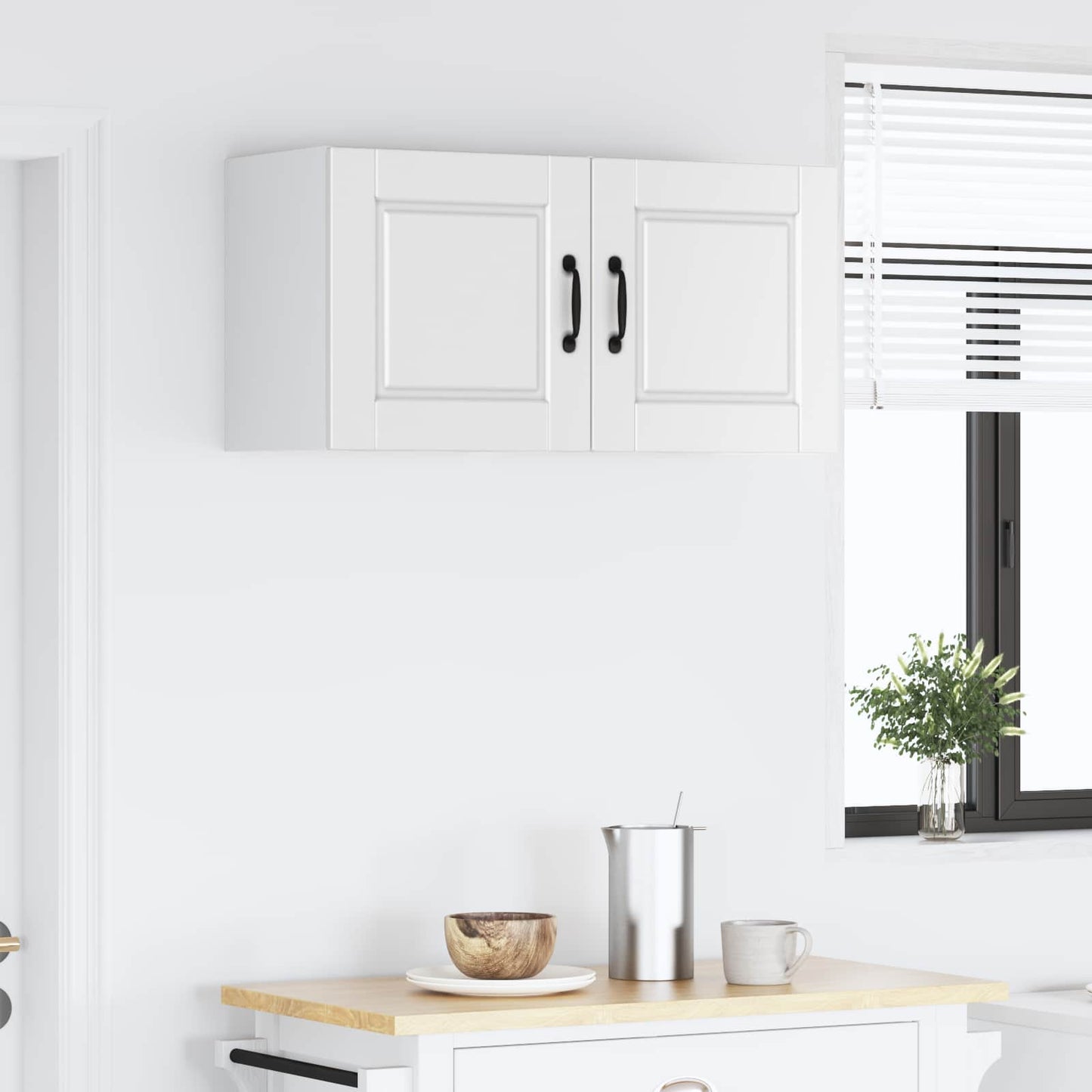 vidaXL Wall Cabinet PORTO 2 pcs White 40 x 31 x 40 cm Engineered Wood