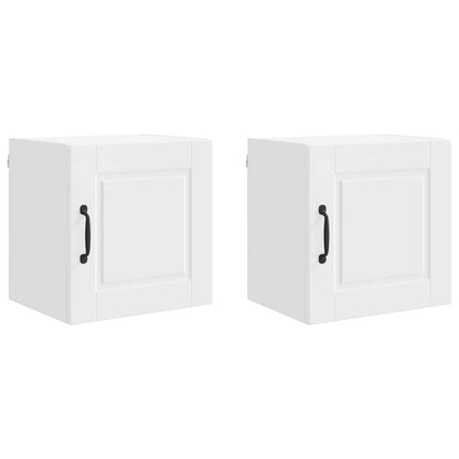 vidaXL Wall Cabinet PORTO 2 pcs White 40 x 31 x 40 cm Engineered Wood