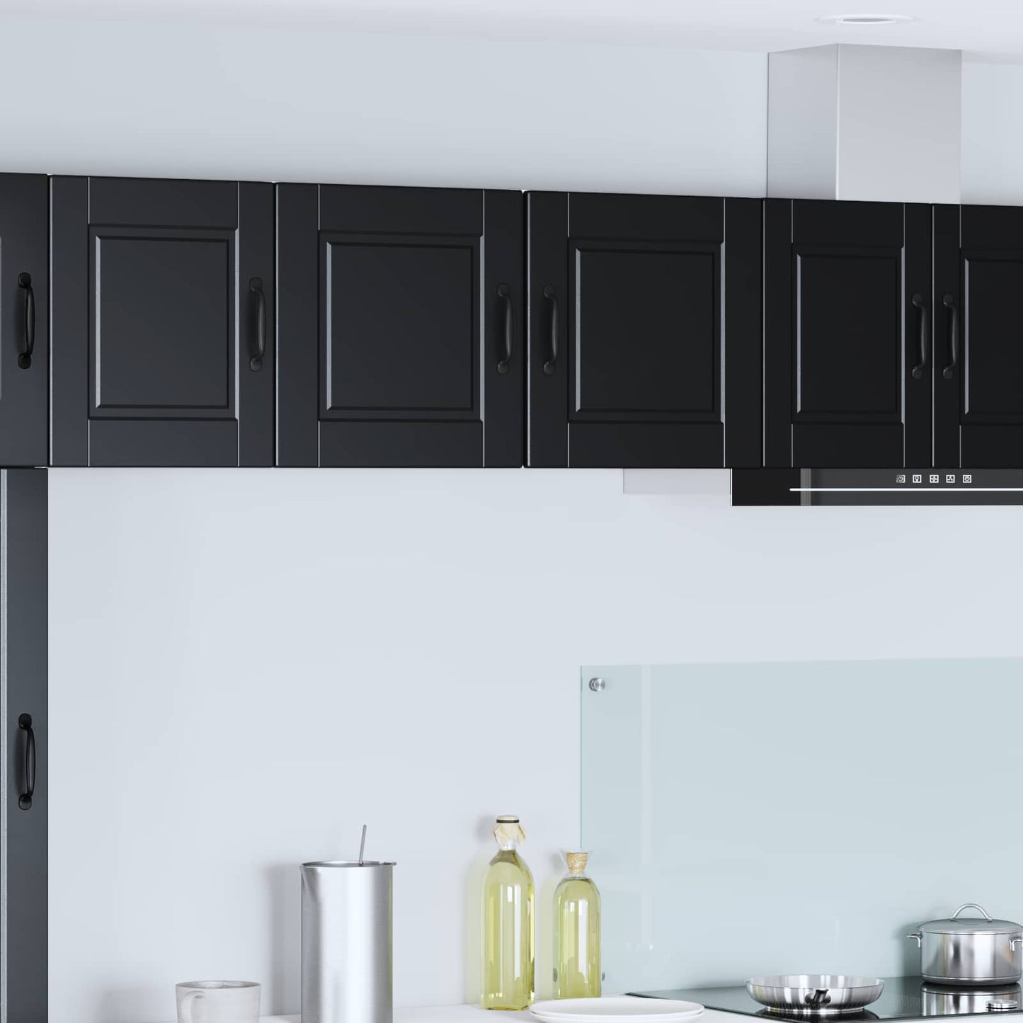 vidaXL Wall Cabinet PORTO Black 40 x 31 x 40 cm Engineered Wood