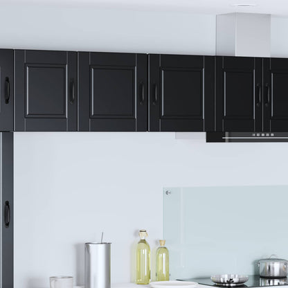 vidaXL Wall Cabinet PORTO 2 pcs Black 40 x 31 x 40 cm Engineered Wood
