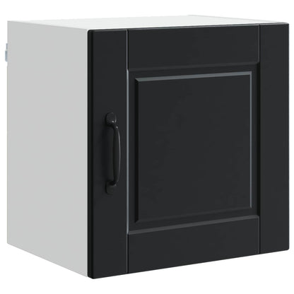 vidaXL Wall Cabinet PORTO 2 pcs Black 40 x 31 x 40 cm Engineered Wood