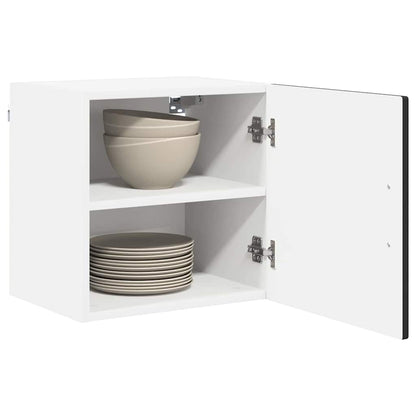 vidaXL Wall Cabinet PORTO 2 pcs Black 40 x 31 x 40 cm Engineered Wood