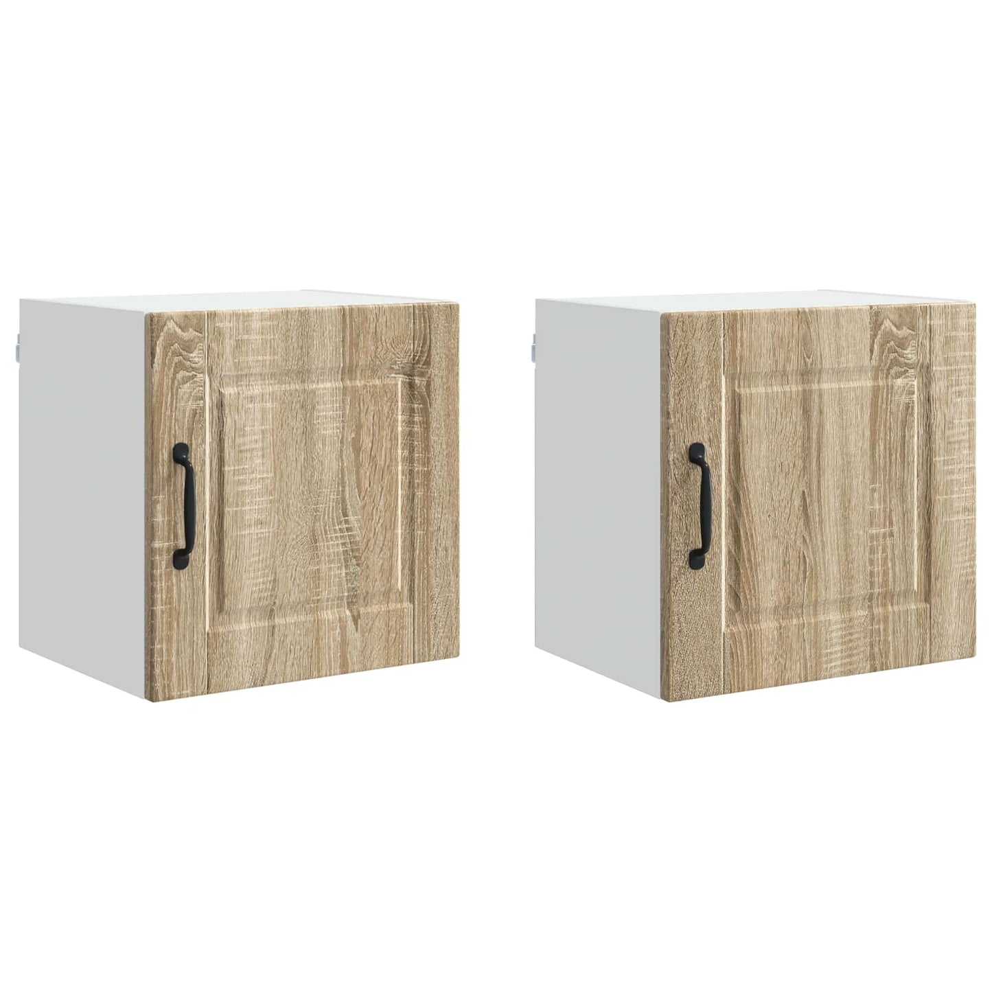 vidaXL Wall Cabinet PORTO 2 pcs Sonoma Oak 40 x 31 x 40 cm