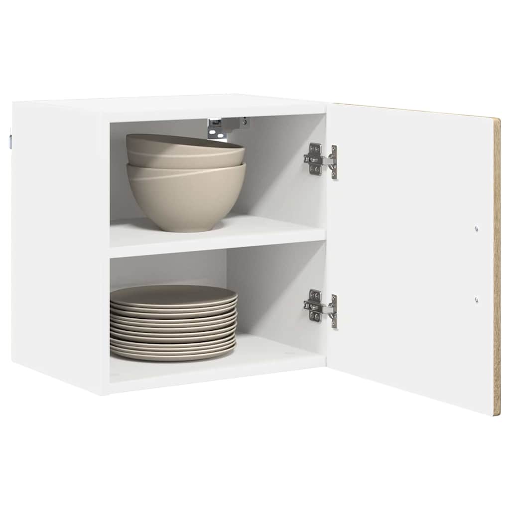 vidaXL Wall Cabinet PORTO 2 pcs Sonoma Oak 40 x 31 x 40 cm