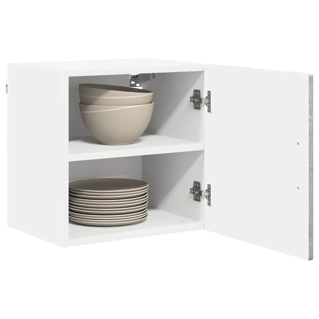 vidaXL Wall Cabinet PORTO Concrete Grey 40 x 31 x 40 cm