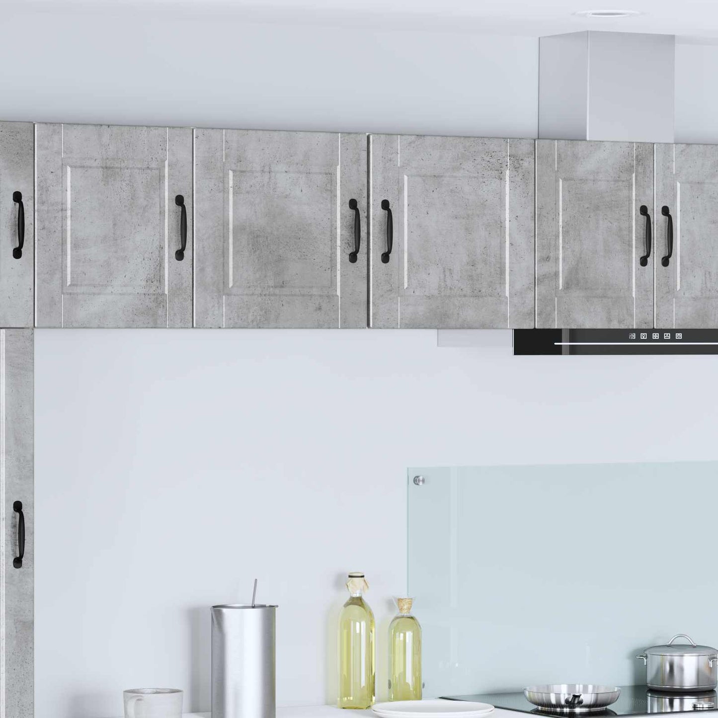 vidaXL Wall Cabinet PORTO 2 pcs Concrete Grey 40 x 31 x 40 cm