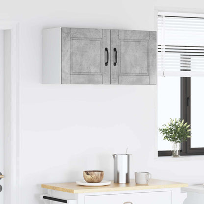 vidaXL Wall Cabinet PORTO 2 pcs Concrete Grey 40 x 31 x 40 cm