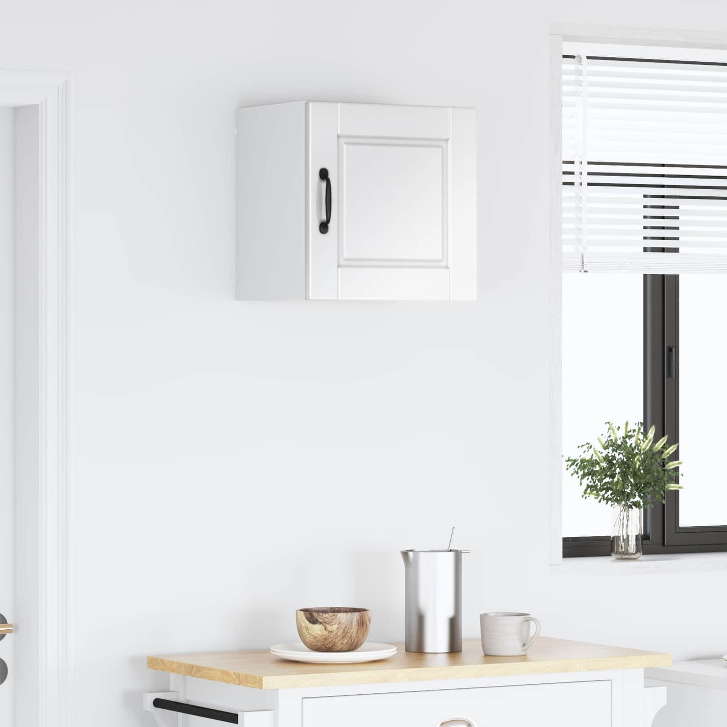 vidaXL Wall Cabinet PORTO High Gloss White 40 x 31 x 40 cm