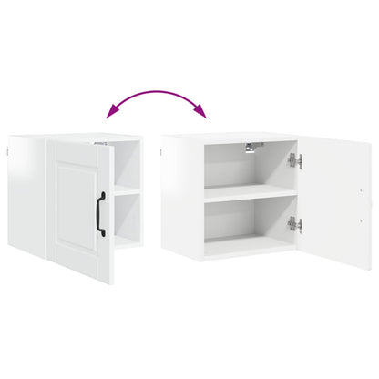 vidaXL Wall Cabinet PORTO High Gloss White 40 x 31 x 40 cm