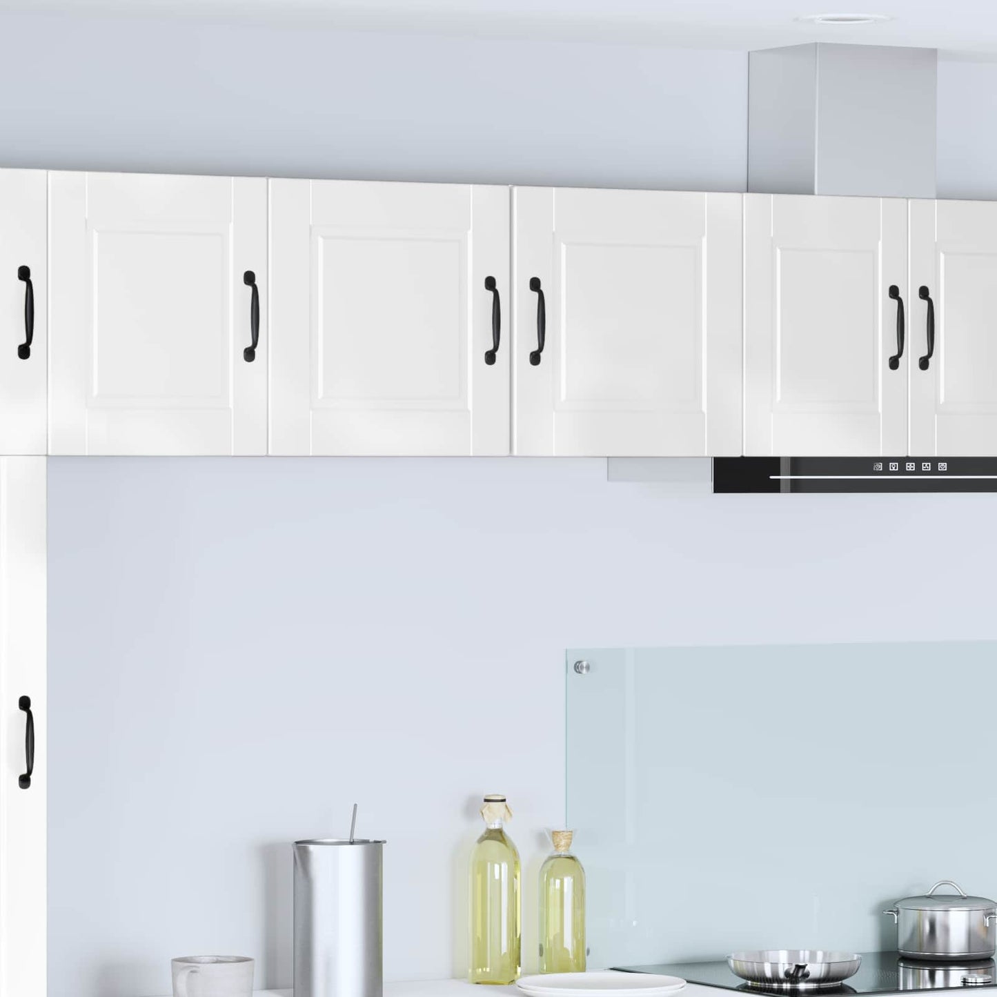 vidaXL Wall Cabinet PORTO 2 pcs High Gloss White 40 x 31 x 40 cm