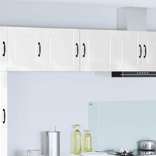 vidaXL Wall Cabinet PORTO 2 pcs High Gloss White 40 x 31 x 40 cm