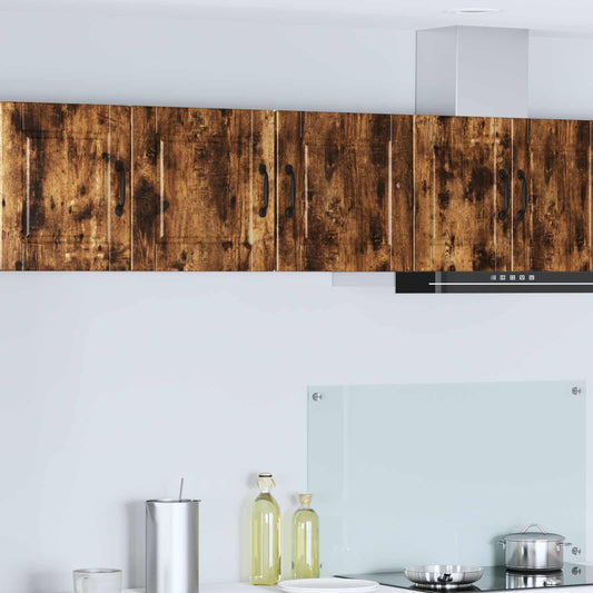vidaXL Wall Cabinet PORTO Smoked Oak 40 x 31 x 40 cm Engineered Wood