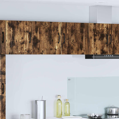 vidaXL Wall Cabinet PORTO Smoked Oak 40 x 31 x 40 cm Engineered Wood