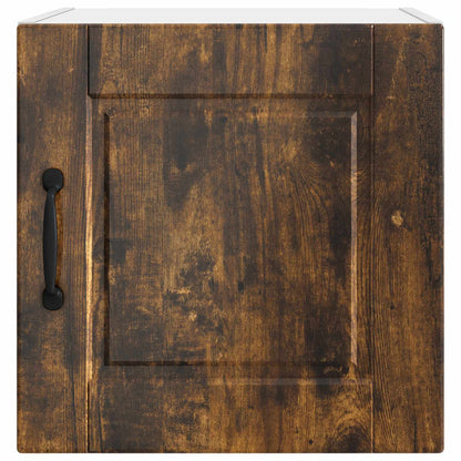 vidaXL Wall Cabinet PORTO Smoked Oak 40 x 31 x 40 cm Engineered Wood