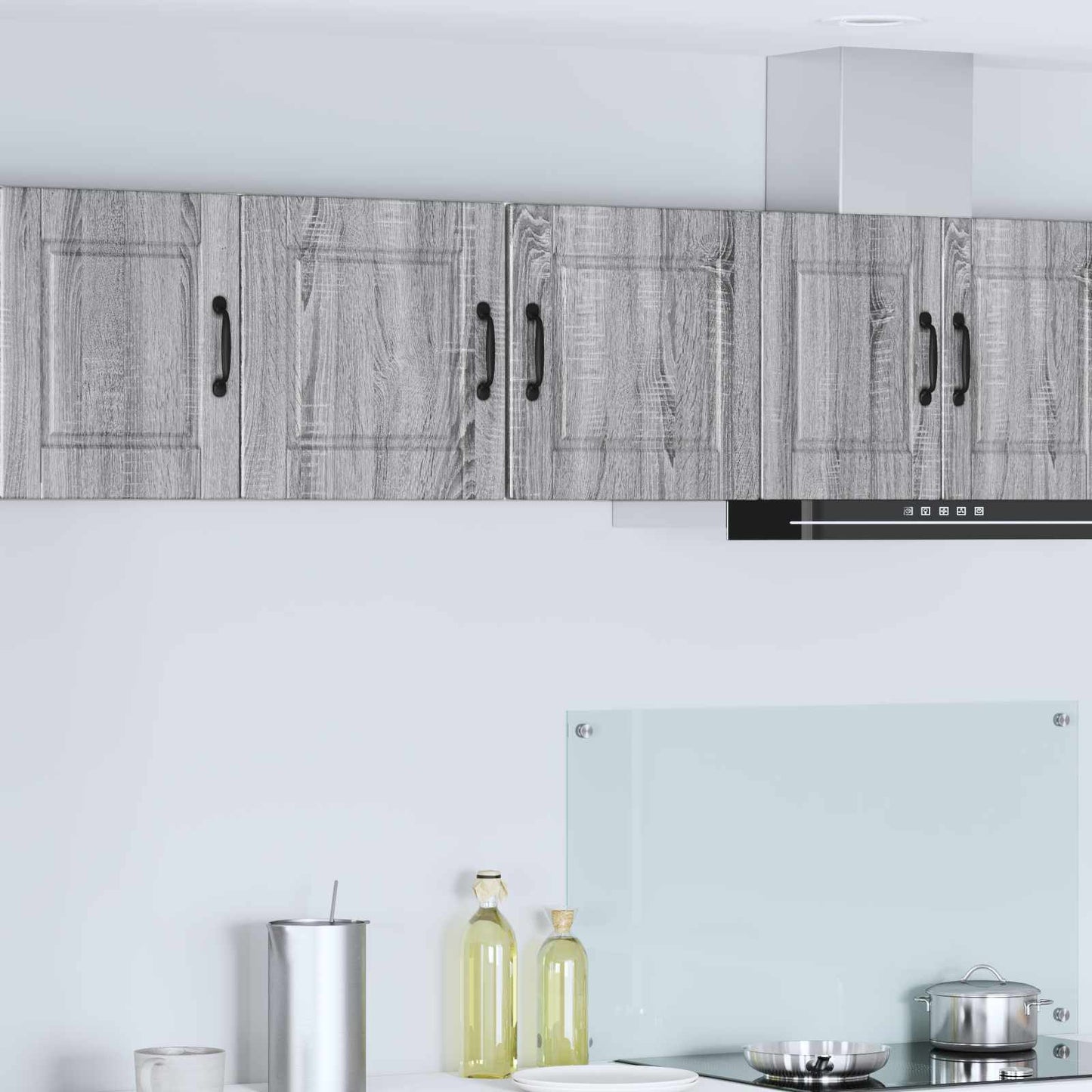 vidaXL Wall Cabinet PORTO Grey Sonoma 40 x 31 x 40 cm Engineered Wood
