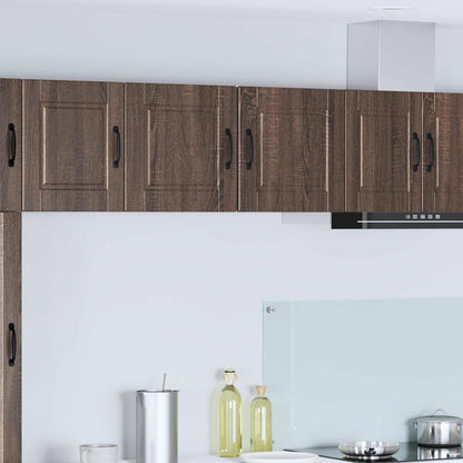 vidaXL Wall Cabinet PORTO 2 pcs Brown Oak 40 x 31 x 40 cm