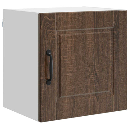 vidaXL Wall Cabinet PORTO 2 pcs Brown Oak 40 x 31 x 40 cm