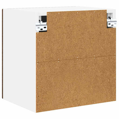vidaXL Wall Cabinet PORTO 2 pcs Brown Oak 40 x 31 x 40 cm