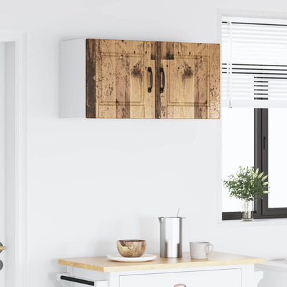 vidaXL Wall Cabinet PORTO 2 pcs Old Wood 40 x 31 x 40 cm