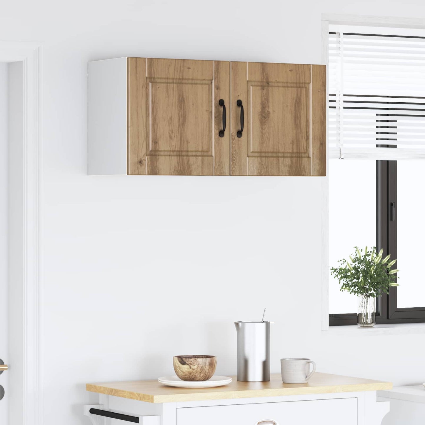 vidaXL Wall Cabinet PORTO 2 pcs Artisan Oak 40 x 31 x 40 cm