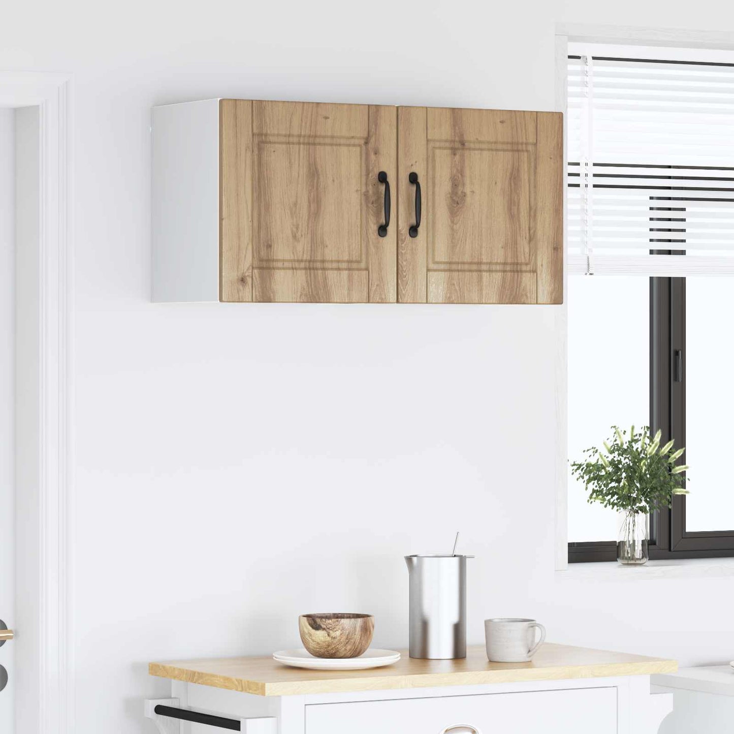 vidaXL Wall Cabinet PORTO 2 pcs Artisan Oak Engineered Wood