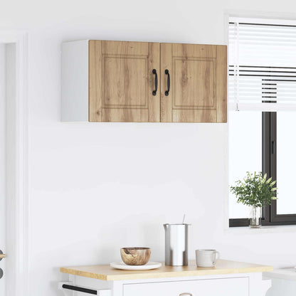 vidaXL Wall Cabinet PORTO 2 pcs Artisan Oak Engineered Wood