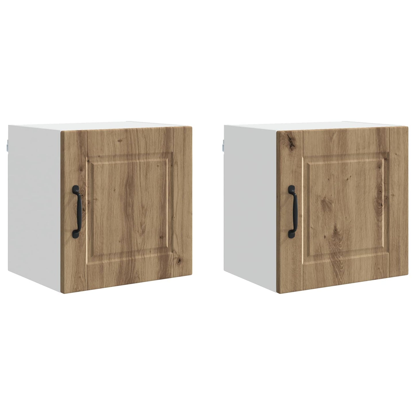 vidaXL Wall Cabinet PORTO 2 pcs Artisan Oak Engineered Wood