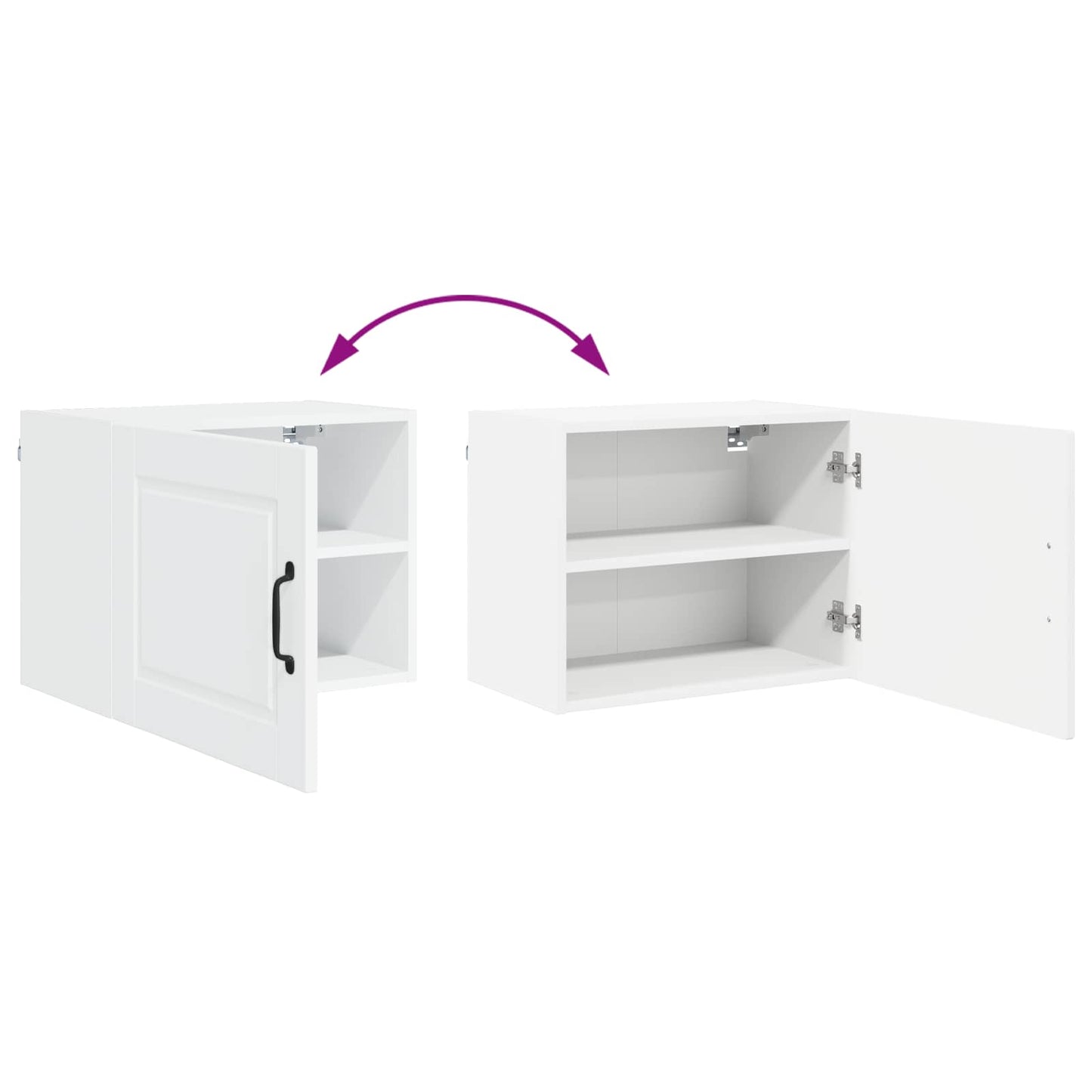 vidaXL Wall Cabinet PORTO White 50 x 31 x 40 cm Engineered Wood