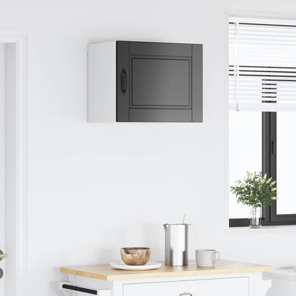 vidaXL Wall Cabinet PORTO Black 50 x 31 x 40 cm Engineered Wood