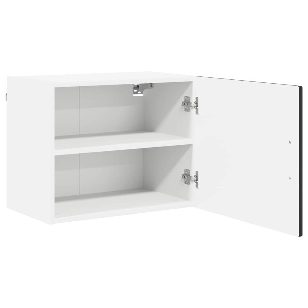 vidaXL Wall Cabinet PORTO Black 50 x 31 x 40 cm Engineered Wood