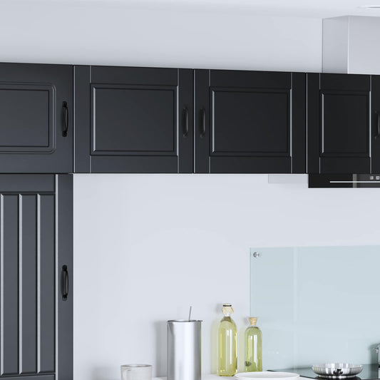 vidaXL Wall Cabinet PORTO 2 pcs Black 50 x 31 x 40 cm Engineered Wood