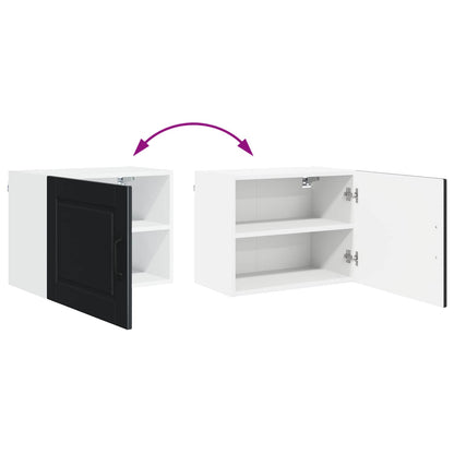 vidaXL Wall Cabinet PORTO 2 pcs Black 50 x 31 x 40 cm Engineered Wood