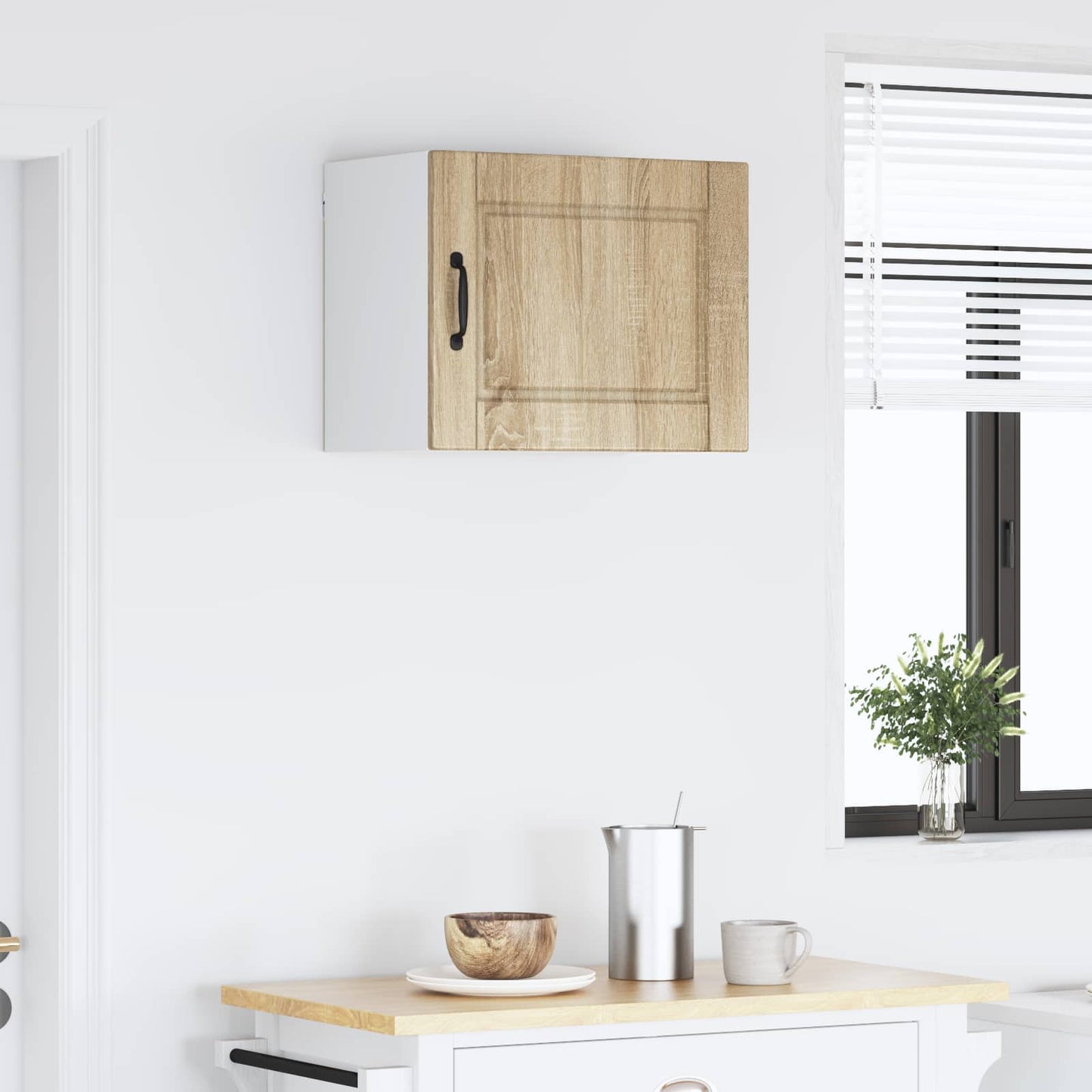 vidaXL Wall Cabinet PORTO Sonoma Oak 50 x 31 x 40 cm Engineered Wood