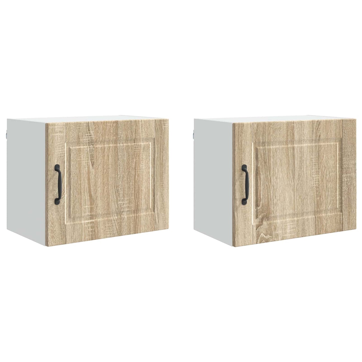vidaXL Wall Cabinet PORTO 2 pcs Sonoma Oak 50 x 31 x 40 cm