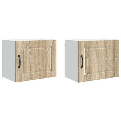 vidaXL Wall Cabinet PORTO 2 pcs Sonoma Oak 50 x 31 x 40 cm