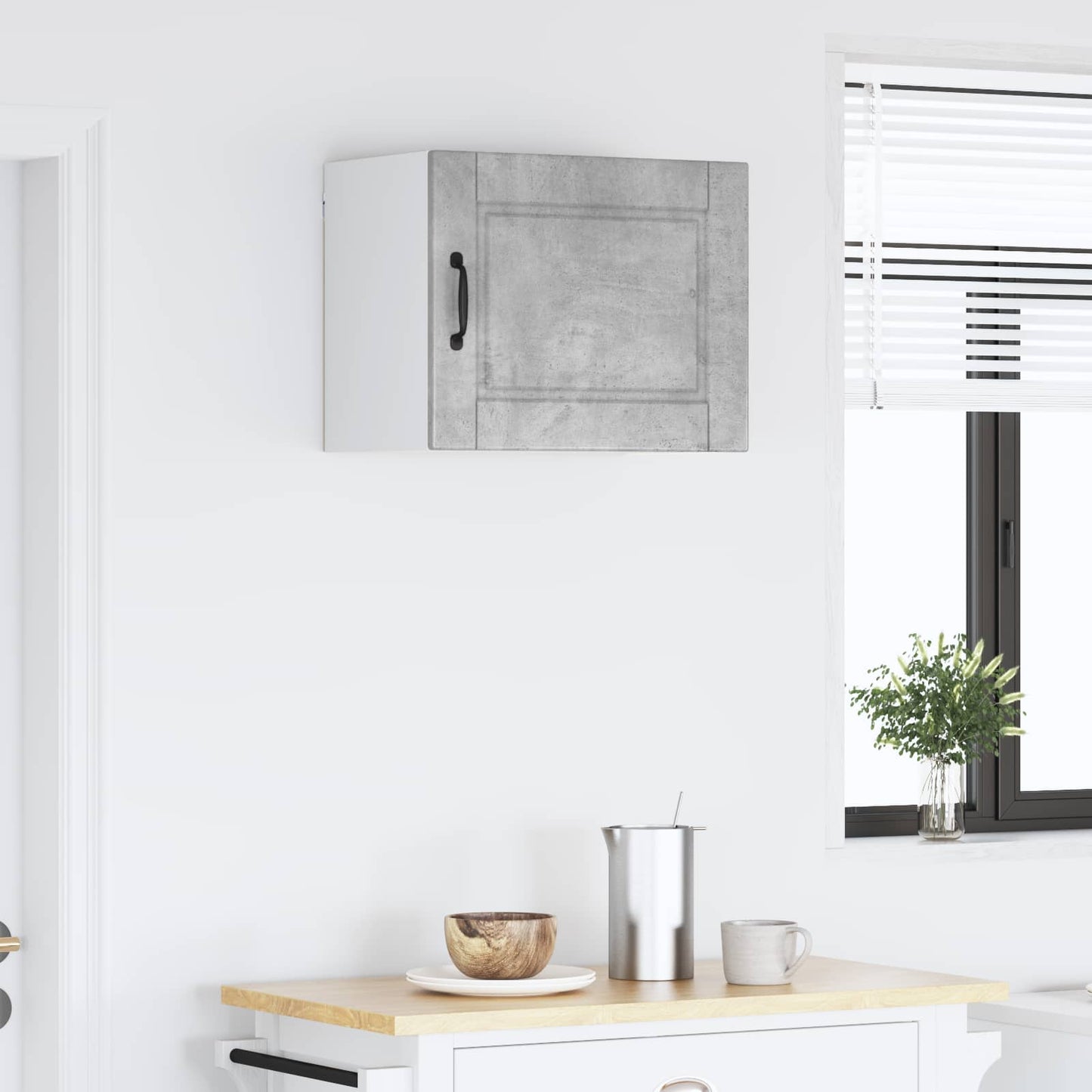 vidaXL Wall Cabinet PORTO Concrete Grey 50 x 31 x 40 cm