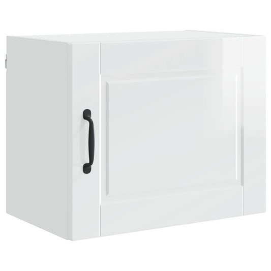 vidaXL Wall Cabinet PORTO High Gloss White 50 x 31 x 40 cm