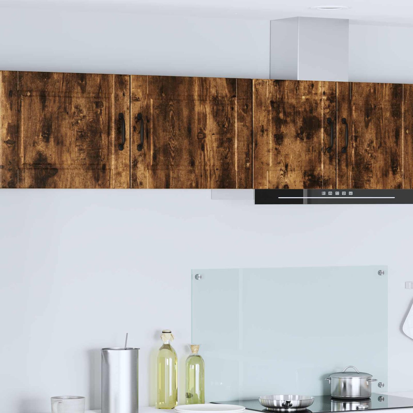 vidaXL Wall Cabinet PORTO Smoked Oak 50 x 31 x 40 cm Engineered Wood