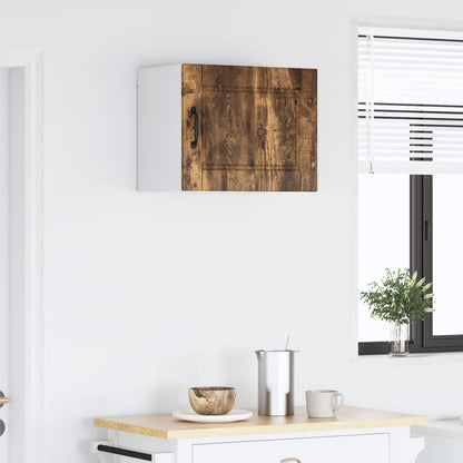 vidaXL Wall Cabinet PORTO Smoked Oak 50 x 31 x 40 cm Engineered Wood