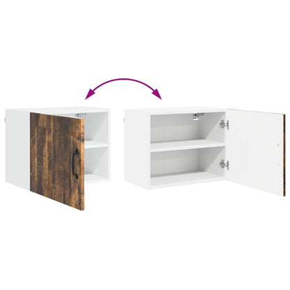 vidaXL Wall Cabinet PORTO Smoked Oak 50 x 31 x 40 cm Engineered Wood