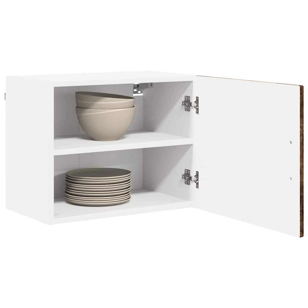 vidaXL Wall Cabinet PORTO Smoked Oak 50 x 31 x 40 cm Engineered Wood