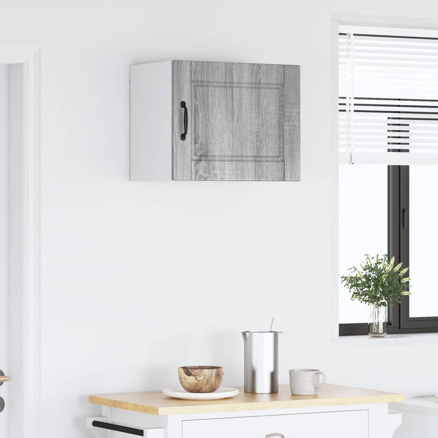vidaXL Wall Cabinet PORTO Grey Sonoma 50 x 31 x 40 cm Engineered Wood