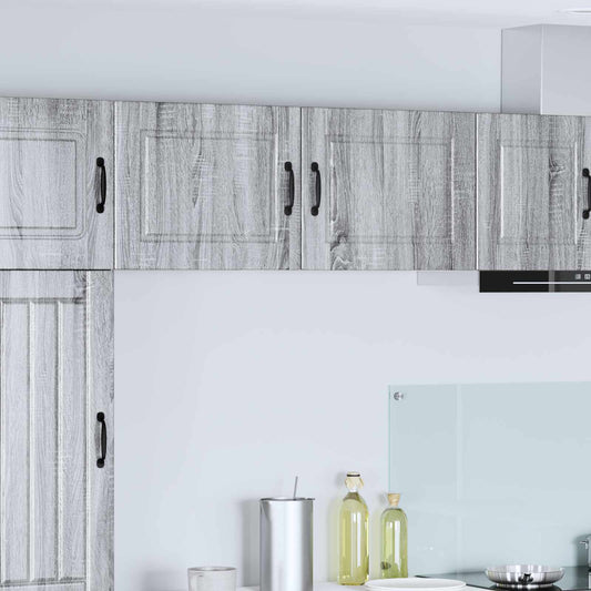 vidaXL Wall Cabinet PORTO 2 pcs Grey Sonoma 50 x 31 x 40 cm