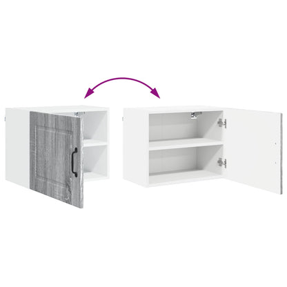 vidaXL Wall Cabinet PORTO 2 pcs Grey Sonoma 50 x 31 x 40 cm