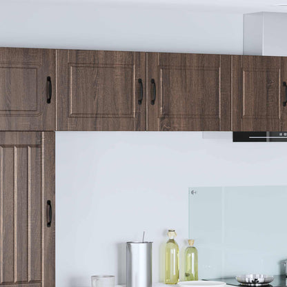 vidaXL Wall Cabinet PORTO Brown Oak 50 x 31 x 40 cm Engineered Wood